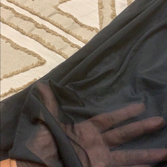 Topshop little black dress with sheer tulle bottom - Picture 5 of 6